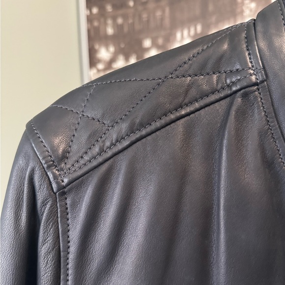 Brand New Never Worn Chevignon Teddy Cuir B-Ted Homme Marine Soft Leather Jacket - Picture 9 of 13